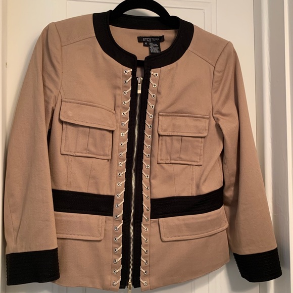 Etcetera Jackets & Blazers - Etcetera khaki and black blazer